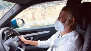 Rajinikanth reportedly drove down to his farmhouse from Chennai over the weekend. Rajinikanth reportedly drove down to his farmhouse from Chennai over the weekend.