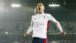 Igor Angulo had scored 24 goals to win the Golden Boot in the 2018/19 Polish Ekstraklasa season.(Twitter) Igor Angulo had scored 24 goals to win the Golden Boot in the 2018/19 Polish Ekstraklasa season.(Twitter)