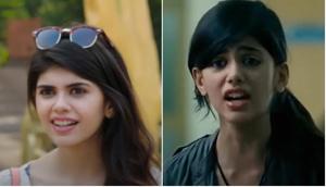 Sanjana Sanghi in Fukrey Returns (L) and Rockstar. Sanjana Sanghi in Fukrey Returns (L) and Rockstar.