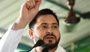 The Rashtriya Janata Dal (RJD) leader said Bihar’s flood situation has turned from bad to worse, as thousands have been displaced in north Bihar, exposing the government’s failure to provide any help to the distressed.(HT Photo) The Rashtriya Janata Dal (RJD) leader said Bihar’s flood situation has turned from bad to worse, as thousands have been displaced in north Bihar, exposing the government’s failure to provide any help to the distressed.(HT Photo)