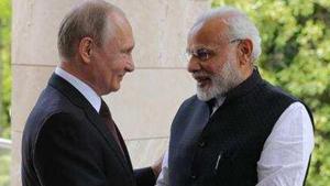 Prime Minister Narendra Modi with his Russian counterpart Vladimir Putin.(AP file photo) Prime Minister Narendra Modi with his Russian counterpart Vladimir Putin.(AP file photo)