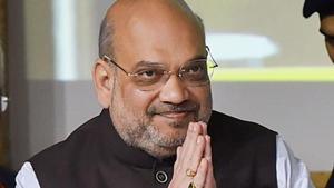 Tamradhwaj Sahu drew Amit Shah’s attention to the expansion of the Chhattisgarh Police since the new state was carved out of Madhya Pradesh (MP) two decades ago and 14 of its 27 districts come under the Ministry of Home Affairs’ (MHA) Security Related Expenditure (SRE) scheme.(PTI) Tamradhwaj Sahu drew Amit Shah’s attention to the expansion of the Chhattisgarh Police since the new state was carved out of Madhya Pradesh (MP) two decades ago and 14 of its 27 districts come under the Ministry of Home Affairs’ (MHA) Security Related Expenditure (SRE) scheme.(PTI)
