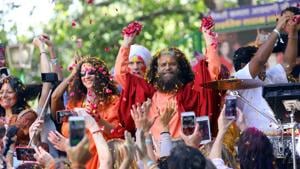 Swami Chidanand Saraswati has been booked as the first respondent in a case of encroachment and construction over forest land.(HT Photo/File) Swami Chidanand Saraswati has been booked as the first respondent in a case of encroachment and construction over forest land.(HT Photo/File)