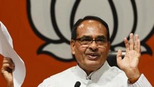 File photo: Madhya Pradesh CM Shivraj Singh Chouhan speaks to media during a press conference.(Raj K Raj/HT PHOTO) File photo: Madhya Pradesh CM Shivraj Singh Chouhan speaks to media during a press conference.(Raj K Raj/HT PHOTO)