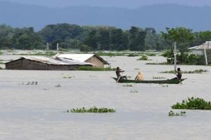 A study by the Asian Development Bank says that floods account for at least half of all climate-related disasters in India(AFP) A study by the Asian Development Bank says that floods account for at least half of all climate-related disasters in India(AFP)