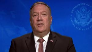 US Secretary of State, Mike Pompeo addresses virtual 45th US-India Business Council 'India Ideas Summit', in Washington on Wednesday.(ANI File Photo) US Secretary of State, Mike Pompeo addresses virtual 45th US-India Business Council 'India Ideas Summit', in Washington on Wednesday.(ANI File Photo)