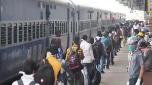 The national carrier spent around Rs 2400 crore in operating Shramik Trains, a senior ministry official said.(PTI) The national carrier spent around Rs 2400 crore in operating Shramik Trains, a senior ministry official said.(PTI)