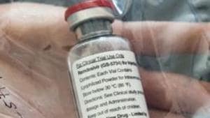 FILE PHOTO: An ampule of Remdesivir. According to a study published in the journal Nature, four of the compounds could work in combination with remdesivir, a current standard-of-care treatment for Covid-19.(REUTERS File) FILE PHOTO: An ampule of Remdesivir. According to a study published in the journal Nature, four of the compounds could work in combination with remdesivir, a current standard-of-care treatment for Covid-19.(REUTERS File)