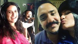 Sona Mohapatra with husband Ram Sampath. Sona Mohapatra with husband Ram Sampath.