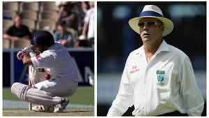 Sachin Tendulkar is adjudged LBW by umpire Daryl Harper.(Reuters/Getty) Sachin Tendulkar is adjudged LBW by umpire Daryl Harper.(Reuters/Getty)