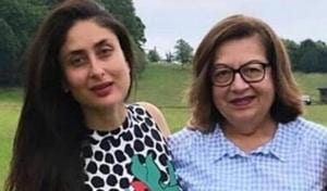 Kareena Kapoor Khan with her mother, Babita Kapoor. Kareena Kapoor Khan with her mother, Babita Kapoor.