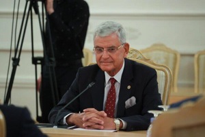 A day earlier, a jubilant Qureshi, while announcing the visit, had hoped he would discuss a range of issues with Bozkir.(Photo: volkan_bozkir/ Twitter) A day earlier, a jubilant Qureshi, while announcing the visit, had hoped he would discuss a range of issues with Bozkir.(Photo: volkan_bozkir/ Twitter)