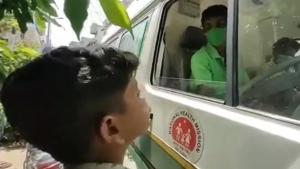 The ambulance driver suspected that the man was infected by coronavirus.(Sourced) The ambulance driver suspected that the man was infected by coronavirus.(Sourced)