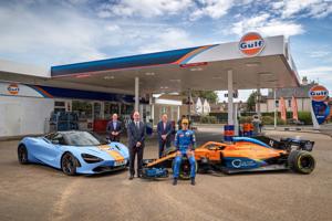 From 2021, Gulf will become the preferred lubricant supplier to McLaren Automotive, with all cars to be filled with Gulf Oil and fuel optimised for high performance engines.(Image Courtesy: McLaren Twitter) From 2021, Gulf will become the preferred lubricant supplier to McLaren Automotive, with all cars to be filled with Gulf Oil and fuel optimised for high performance engines.(Image Courtesy: McLaren Twitter)