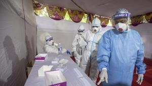 A 100-year-old woman from Pune became one of the oldest persons in Maharashtra to defeat the virus. Gokhale/Hindustan Times)(Pratham Gokhale/HT Photo) A 100-year-old woman from Pune became one of the oldest persons in Maharashtra to defeat the virus. Gokhale/Hindustan Times)(Pratham Gokhale/HT Photo)