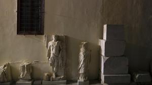 Ancient marble statues are seen outside the Archaeological Museum of Epidaurus next the ancient theatre of the site.(AP Photo/Petros Giannakouris) Ancient marble statues are seen outside the Archaeological Museum of Epidaurus next the ancient theatre of the site.(AP Photo/Petros Giannakouris)