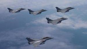 Acting on a special request by the IAF, France has accelerated the deliveries of Rafale fighters to India. (Photo @IAF_MCC) Acting on a special request by the IAF, France has accelerated the deliveries of Rafale fighters to India. (Photo @IAF_MCC)