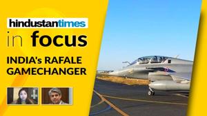 <p>The first five of a batch of French Rafale fighter jets touched down at Haryana's Ambala this afternoon. Chief of Air Staff RKS Bhadauria was at the strategically key Ambala air base to receive the Rafale jets. The jets, piloted by IAF officers, took off from Merignac in southwest France and refueled midair on the way. The fleet will be inducted into the Indian Air Force as part of its No. 17 Squadron, also known as the ''Golden Arrows'', and will be stationed at the Ambala air base. The Modi government had signed a Rs 59,000-crore deal on September 23, 2016 for 36 Rafale jets from French aerospace major Dassault Aviation. All 36 Rafale jets are expected to be delivered by 2022. The induction of the jets come amid tensions between India and China at the LAC in Ladakh. So why is Rafale considered a gamechanger by experts across the world? And what impact will it have on the actions of India's hostile neighbours? Watch this edition of In Focus to find out.</p>