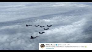 The image was shared on official Twitter profile of Defence Minister of India earlier today.(Twitter/@DefenceMinIndia) The image was shared on official Twitter profile of Defence Minister of India earlier today.(Twitter/@DefenceMinIndia)