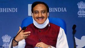 Union Minister for Human Resource Development, Dr. Ramesh Pokhriyal ‘Nishank’.(PTI file) Union Minister for Human Resource Development, Dr. Ramesh Pokhriyal ‘Nishank’.(PTI file)