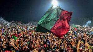 Kolkata: National football club Mohun Bagan supporters celebrate after they defeated Calcutta Customs by 2-0 to lift the Calcutta Football league trophy, in Kolkata, Wednesday, Sept 12, 2018. (PTI Photo) (PTI9_12_2018_000206B)(PTI) Kolkata: National football club Mohun Bagan supporters celebrate after they defeated Calcutta Customs by 2-0 to lift the Calcutta Football league trophy, in Kolkata, Wednesday, Sept 12, 2018. (PTI Photo) (PTI9_12_2018_000206B)(PTI)