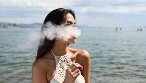 Vaping has negative effects on the lungs and is detrimental to the developing foetus during pregnancy. (Representational Image)(Unsplash) Vaping has negative effects on the lungs and is detrimental to the developing foetus during pregnancy. (Representational Image)(Unsplash)