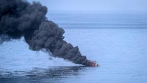 Smoke rises following a strike on a target during a military exercise by the Iranian Revolutionary Guard.(AP Photo) Smoke rises following a strike on a target during a military exercise by the Iranian Revolutionary Guard.(AP Photo)