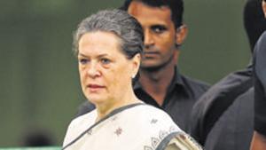 Congress chief Sonia Gandhi in Delhi hospital; stable, say doctors(HT Photo)