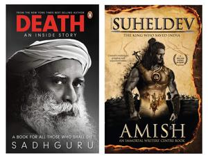 Titles by Sadhguru and Amish continue to top the Indian English best seller list.(HT Team) Titles by Sadhguru and Amish continue to top the Indian English best seller list.(HT Team)