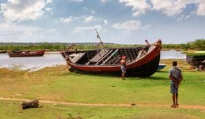 Close to nature: Men at an estuary in Bichitrapur, Odisha.(Shutterstock) Close to nature: Men at an estuary in Bichitrapur, Odisha.(Shutterstock)