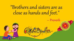 On this auspicious occasion, send the best of your wishes to your siblings.