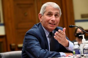 Anthony Fauci, director of the National Institute of Allergy and Infectious Diseases, speaks during a House Select Subcommittee on the Coronavirus Crisis hearing in Washington.(REUTERS) Anthony Fauci, director of the National Institute of Allergy and Infectious Diseases, speaks during a House Select Subcommittee on the Coronavirus Crisis hearing in Washington.(REUTERS)