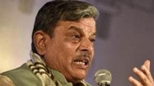 Dattatreya Hosabale was speaking at the launch of a book on the subject of the Ram temple at Ayodhya and the history of the conflit over it.(Saumya Khandelwal/HT PHOTO) Dattatreya Hosabale was speaking at the launch of a book on the subject of the Ram temple at Ayodhya and the history of the conflit over it.(Saumya Khandelwal/HT PHOTO)