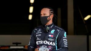 Mercedes' Lewis Hamilton after qualifying in pole position Will Oliver/Pool via REUTERS(REUTERS) Mercedes' Lewis Hamilton after qualifying in pole position Will Oliver/Pool via REUTERS(REUTERS)