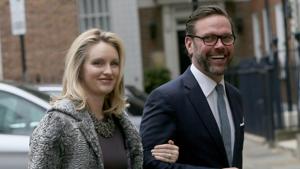 James Murdoch, the son of media mogul Rupert Murdoch, and his wife Kathryn Hufschmid.(REUTERS) James Murdoch, the son of media mogul Rupert Murdoch, and his wife Kathryn Hufschmid.(REUTERS)