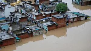 Over 60 villages in the Bahraich district here have been inundated following the release of water by Nepal from its three barrages into rivers, a district administration official said on Sunday.(File photo for representation) Over 60 villages in the Bahraich district here have been inundated following the release of water by Nepal from its three barrages into rivers, a district administration official said on Sunday.(File photo for representation)