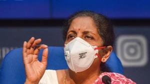 Ms Sitharaman herself said that the “government is cautious about overstating the green shoots of a recovery visible in the economy”.(PTI) Ms Sitharaman herself said that the “government is cautious about overstating the green shoots of a recovery visible in the economy”.(PTI)