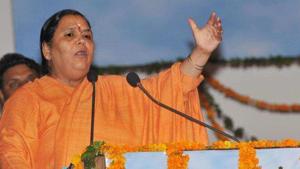 File photo of BJP leader Uma Bharti.(PTI Photo) File photo of BJP leader Uma Bharti.(PTI Photo)