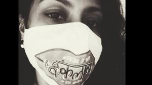 Konkona Sen Sharma wearing a mask that reads, “Naqab me bhi inquilaab, hum bolenge.”(Instagram) Konkona Sen Sharma wearing a mask that reads, “Naqab me bhi inquilaab, hum bolenge.”(Instagram)