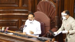 On July 30, House chairman Venkaiah Naidu held a high-level meeting to review the status of the issue.(Arvind Yadav/HT PHOTO) On July 30, House chairman Venkaiah Naidu held a high-level meeting to review the status of the issue.(Arvind Yadav/HT PHOTO)