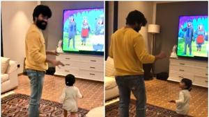 Ram Charan posted a video with his niece on Twitter. Ram Charan posted a video with his niece on Twitter.