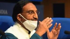 Union HRD Minister Ramesh Pokhriyal Nishank. (Hindustan Times) Union HRD Minister Ramesh Pokhriyal Nishank. (Hindustan Times)