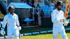 Mayank Agarwal and KL Rahul opening the innings against West Indies.(Getty Images) Mayank Agarwal and KL Rahul opening the innings against West Indies.(Getty Images)