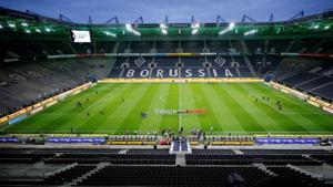 General view as the players from both teams and officials line up on the pitch before a match.(Reuters) General view as the players from both teams and officials line up on the pitch before a match.(Reuters)