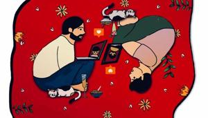 The duo can’t wait for the lockdown to end so that they could meet each other(Illustration: Salita Nanda) The duo can’t wait for the lockdown to end so that they could meet each other(Illustration: Salita Nanda)