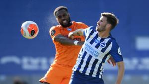 Brighton & Hove Albion's Pascal Gross in action with Newcastle United's Danny Rose.(Pool via REUTERS) Brighton & Hove Albion's Pascal Gross in action with Newcastle United's Danny Rose.(Pool via REUTERS)