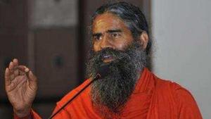 The yoga guru, who will be attending the ceremony, reached Ayodhya on Tuesday afternoon(HT photo) The yoga guru, who will be attending the ceremony, reached Ayodhya on Tuesday afternoon(HT photo)