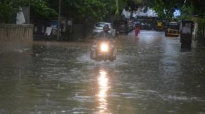 According to the IMD, Thane city, Dombivli and Kalyan areas, which are part of the Mumbai Metropolitan Region (MMR), received more than 120 mm rainfall during the same period.(HT PHOTO.) According to the IMD, Thane city, Dombivli and Kalyan areas, which are part of the Mumbai Metropolitan Region (MMR), received more than 120 mm rainfall during the same period.(HT PHOTO.)