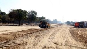 The works include laying interlocking tiles roads worth Rs 17 crore and Rs 3 crore of bitumen roads in ward numbers 2-16 and 18-29.(HT file) The works include laying interlocking tiles roads worth Rs 17 crore and Rs 3 crore of bitumen roads in ward numbers 2-16 and 18-29.(HT file)
