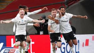 Fulham's Joe Bryan celebrates scoring their second goal with teammates.(Action Images via Reuters) Fulham's Joe Bryan celebrates scoring their second goal with teammates.(Action Images via Reuters)